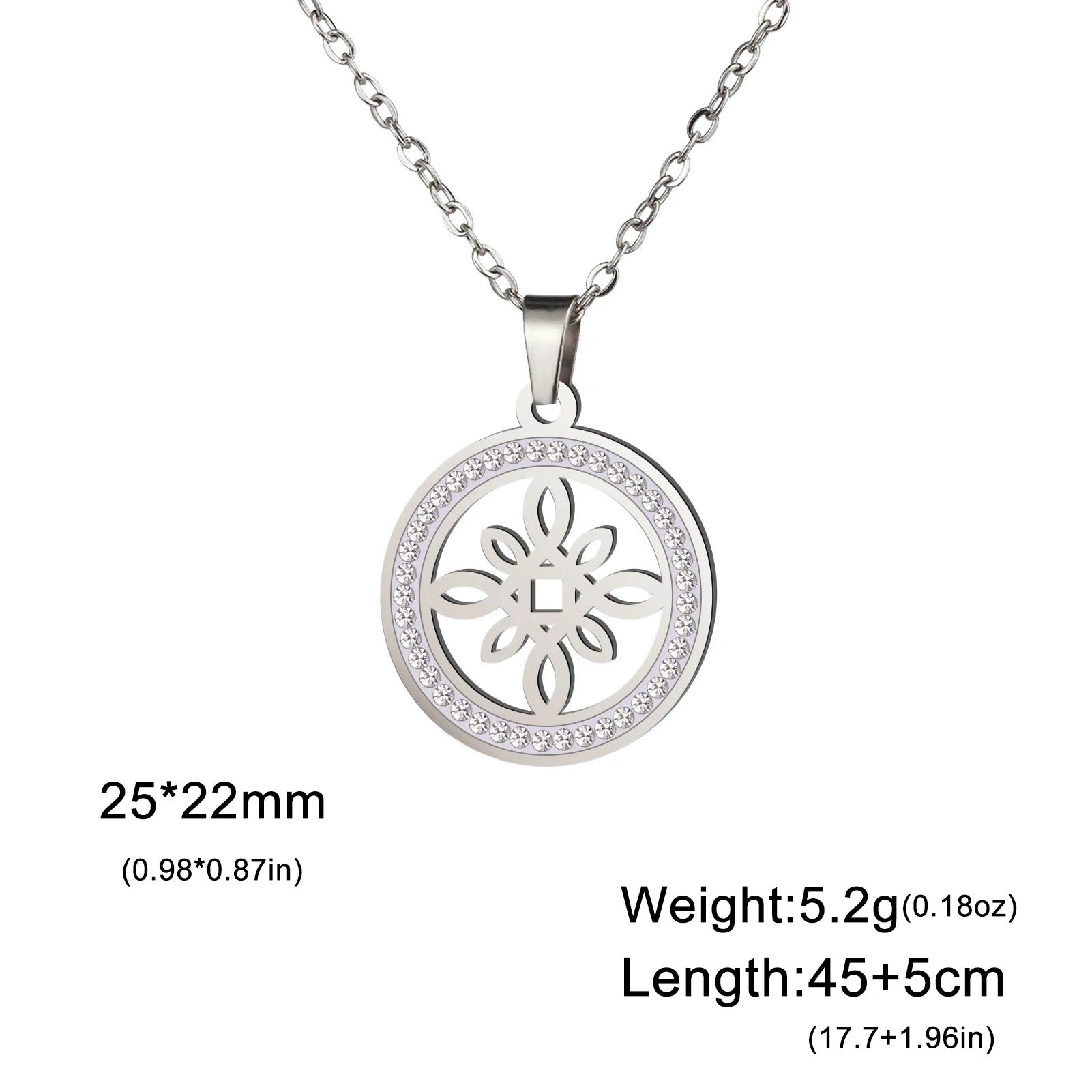 Witch Knot Zircon Necklace