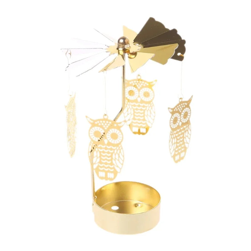 Metal Rotating Candle Holder