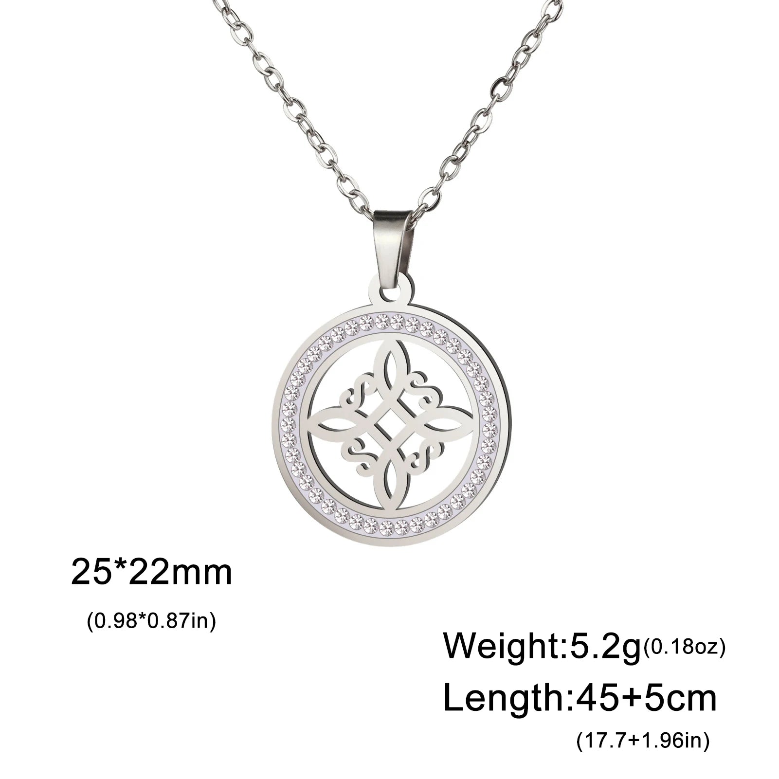 Witch Knot Zircon Necklace